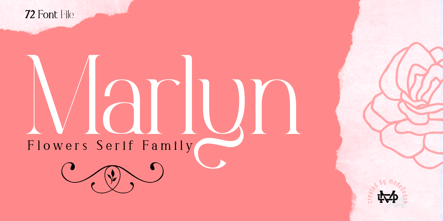 Beispiel einer Marlyn-Schriftart